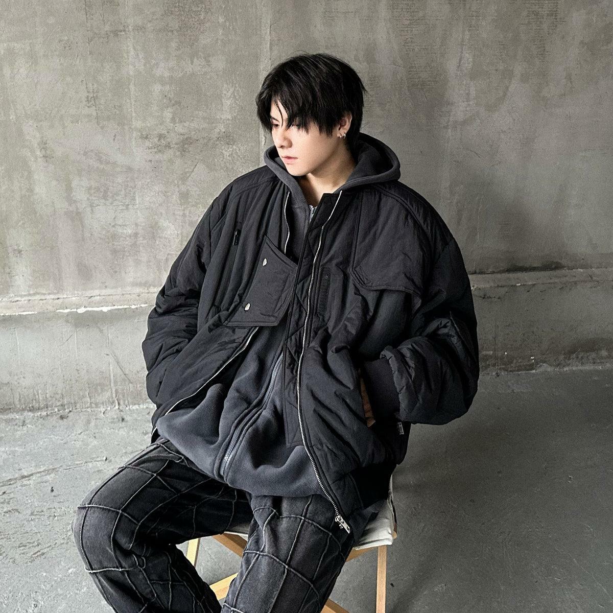 MRNEARLY Heavyweight Flight Jacket - Y2K Grunge, 90s Retro, Gothic, Summer & Party Outfits