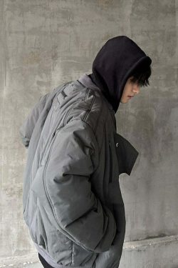 MRNEARLY Heavyweight Flight Jacket - Y2K Grunge, 90s Retro, Gothic, Summer & Party Outfits