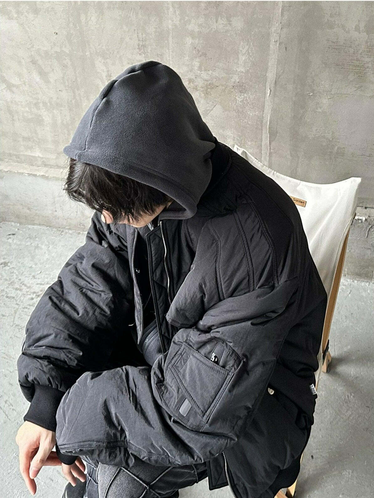MRNEARLY Heavyweight Flight Jacket - Y2K Grunge, 90s Retro, Gothic, Summer & Party Outfits
