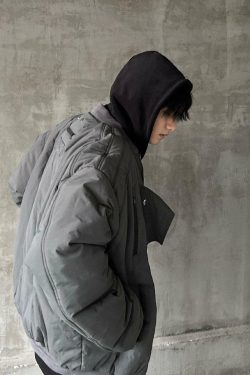 MRNEARLY Heavyweight Flight Jacket - Y2K Grunge, 90s Retro, Gothic, Summer & Party Outfits