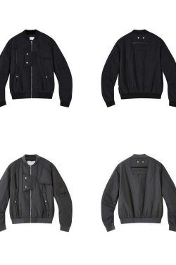 MRNEARLY Heavyweight Flight Jacket - Y2K Grunge, 90s Retro, Gothic, Summer & Party Outfits