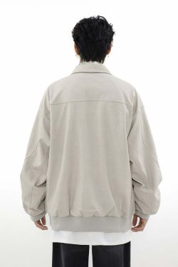 MRNEARLY Star-Studded Bomber Jacket - Y2K Summer, 90s Grunge, Retro Style, Y2K Party