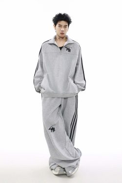 MRNEARLY Y2K Grunge Track Jacket - Retro 90s Fashion, Summer Outfits, and Club Party Style