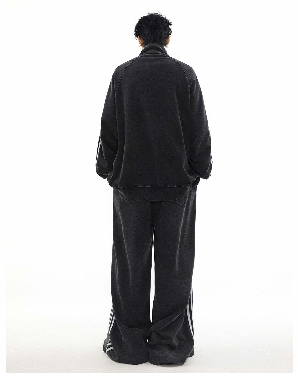MRNEARLY Y2K Grunge Track Jacket - Retro 90s Fashion, Summer Outfits, and Club Party Style