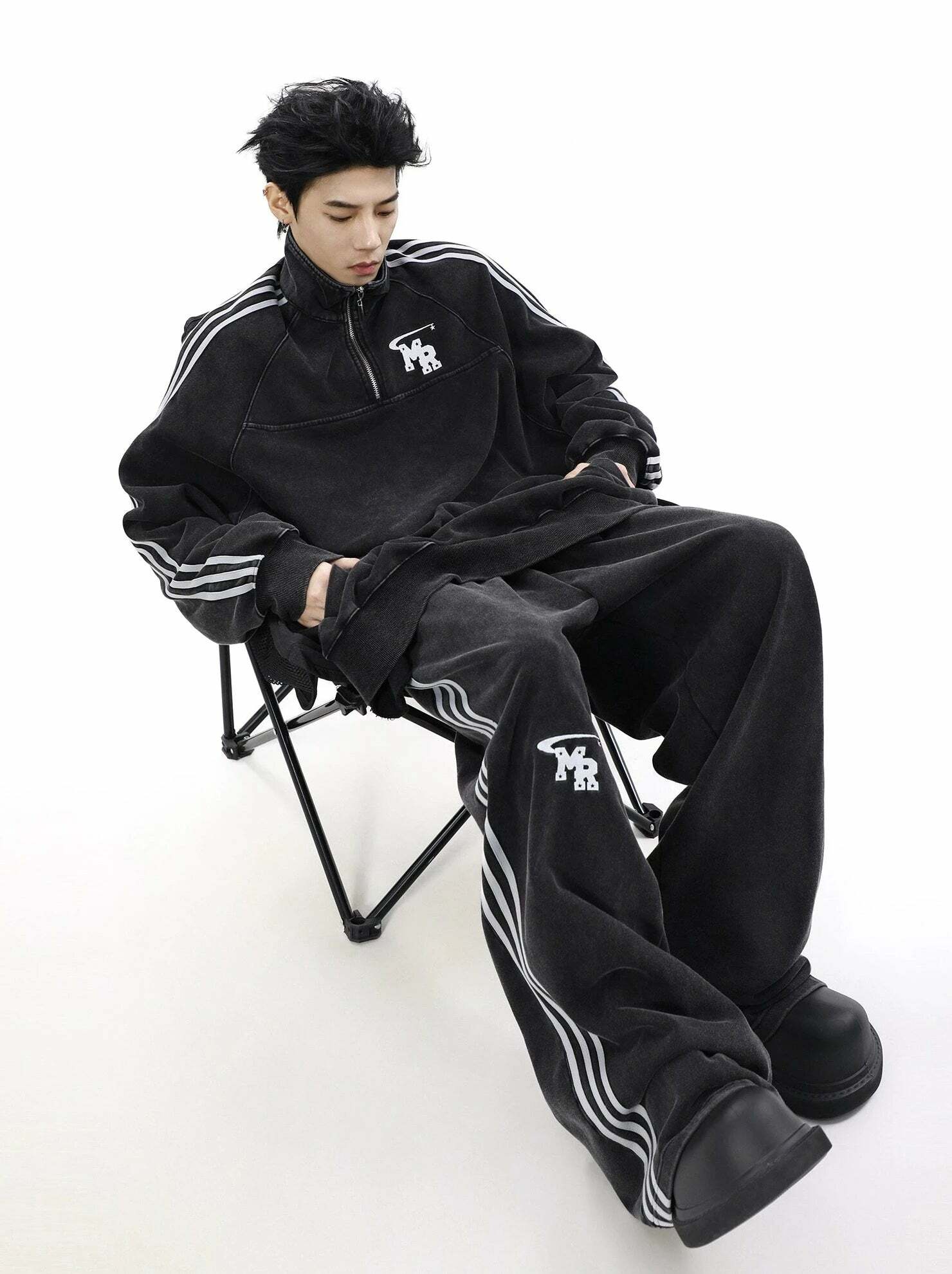 MRNEARLY Y2K Grunge Track Jacket - Retro 90s Fashion, Summer Outfits, and Pastel Goth Style
