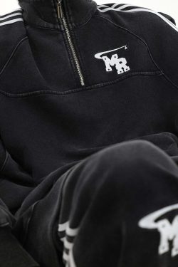 MRNEARLY Y2K Grunge Track Jacket - Retro 90s Fashion, Summer Outfits, and Pastel Goth Style