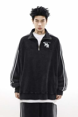 MRNEARLY Y2K Grunge Track Jacket - Retro 90s Fashion, Summer Outfits, and Pastel Goth Style