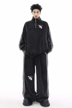 MRNEARLY Y2K Grunge Track Jacket - Retro 90s Fashion, Summer Outfits, and Pastel Goth Style