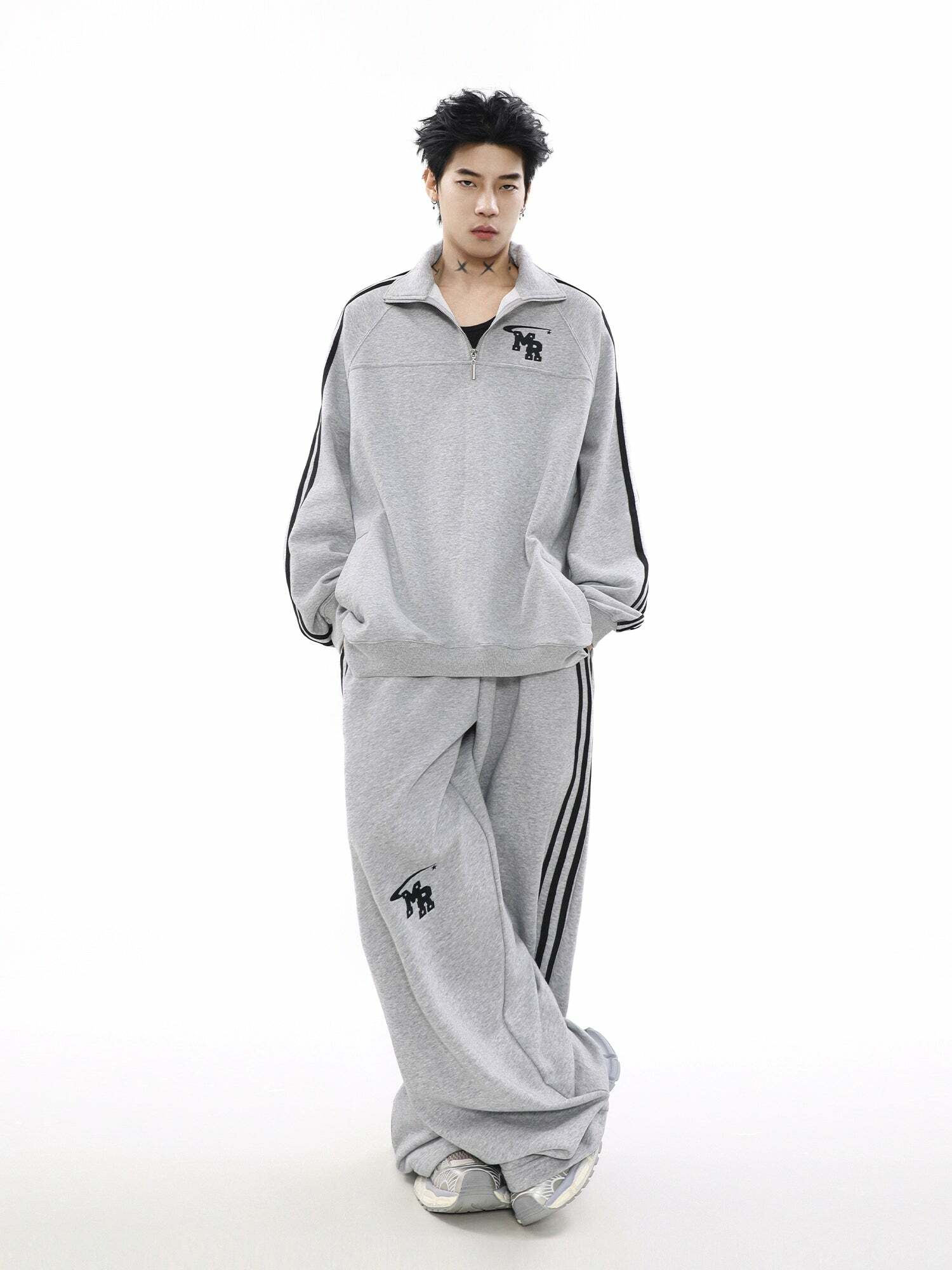 MRNEARLY Y2K Grunge Track Jacket - Retro 90s Fashion, Summer Outfits, and Pastel Goth Style