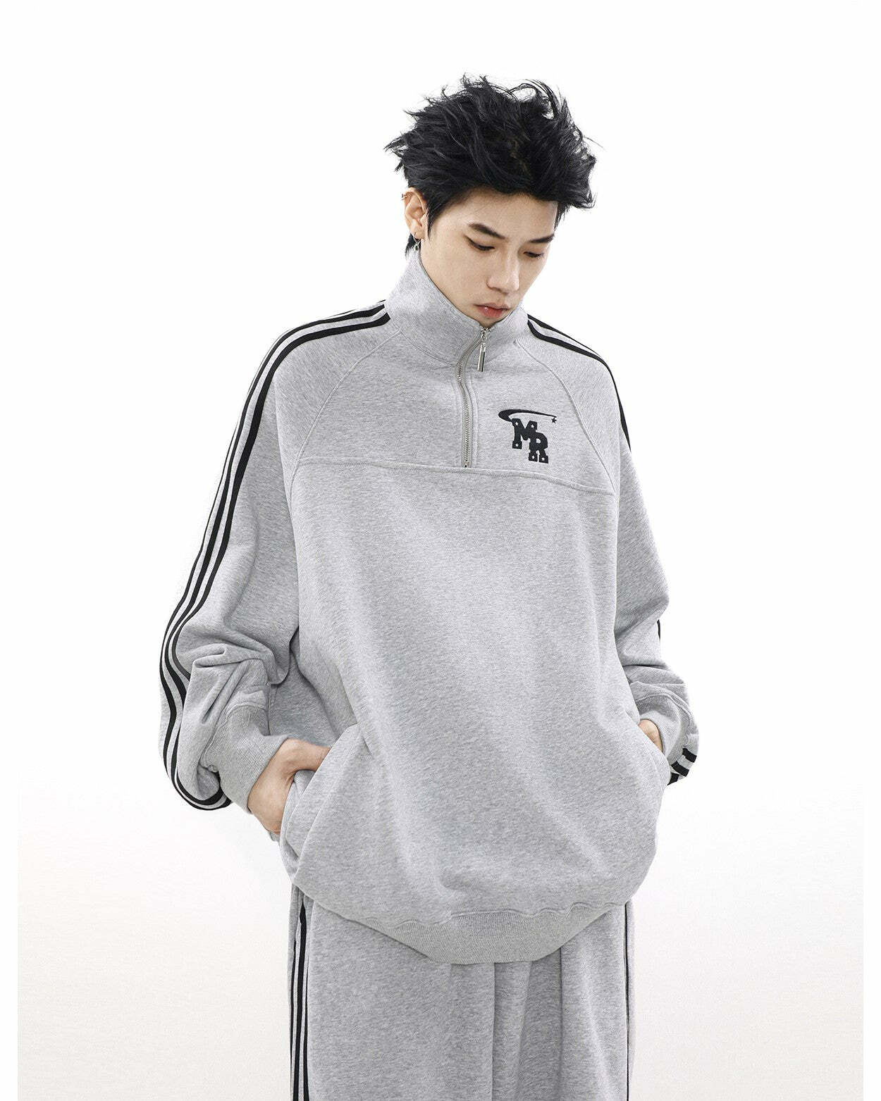 MRNEARLY Y2K Grunge Track Jacket - Retro 90s Fashion, Summer Outfits, and Pastel Goth Style