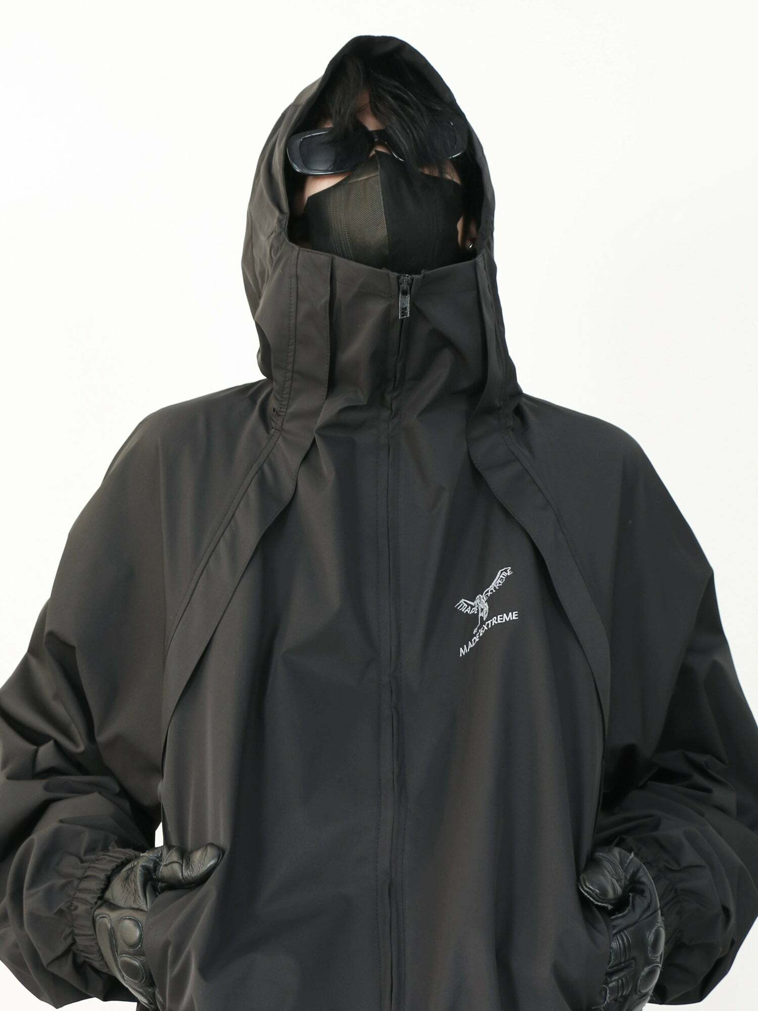 MRNEARLY Y2K Windbreaker Jacket - Retro 90s Grunge, Summer Y2K Outfits, Pastel Goth Fashion