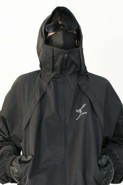 MRNEARLY Y2K Windbreaker Jacket - Retro 90s Grunge, Summer Y2K Outfits, Pastel Goth Style