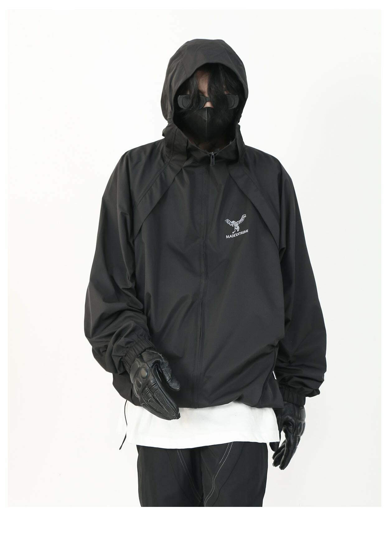 MRNEARLY Y2K Windbreaker Jacket - Retro 90s Grunge, Summer Y2K Outfits, Pastel Goth Style