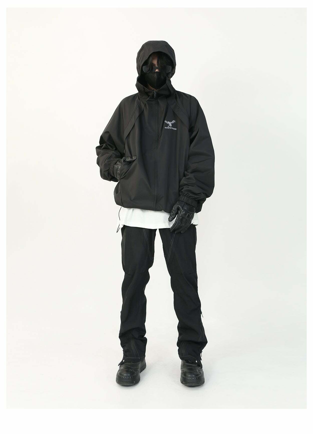 MRNEARLY Y2K Windbreaker Jacket - Retro 90s Grunge, Summer Y2K Outfits, Pastel Goth Style
