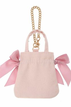 My Melody x Maison de FLEUR SANRIO Ribbon Tote Bag - Y2K Grunge 90s Retro Style Gingham Inner