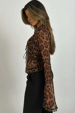 Myka Long Sleeve Mesh Top - Y2K Grunge, 90s Fashion, Retro Style, Summer Y2K Outfits