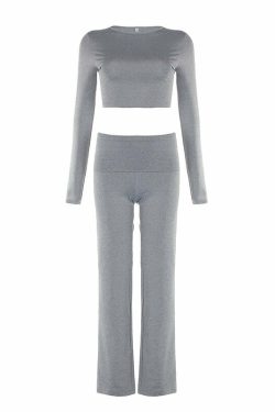 Mysha Knitted Pants Set - Y2K Summer & 90s Grunge Outfit, Retro Style, Pastel Goth Fashion