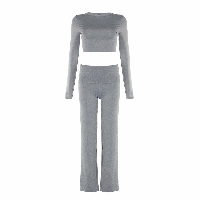 Mysha Knitted Pants Set - Y2K Summer & 90s Grunge Outfit, Retro Style, Pastel Goth Fashion