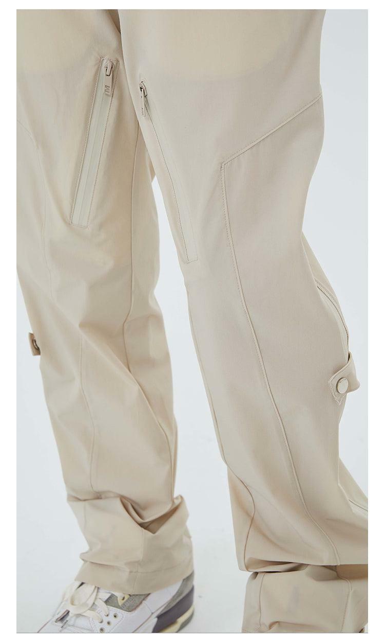 NECOYEP Nylon Cargo Pants - Y2K Summer Grunge, 90s Retro Style, Y2K Club & Party Outfits