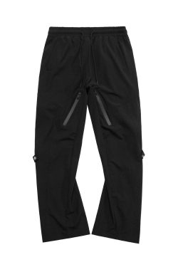 NECOYEP Nylon Cargo Pants - Y2K Summer Grunge, 90s Retro Style, Y2K Club & Party Outfits