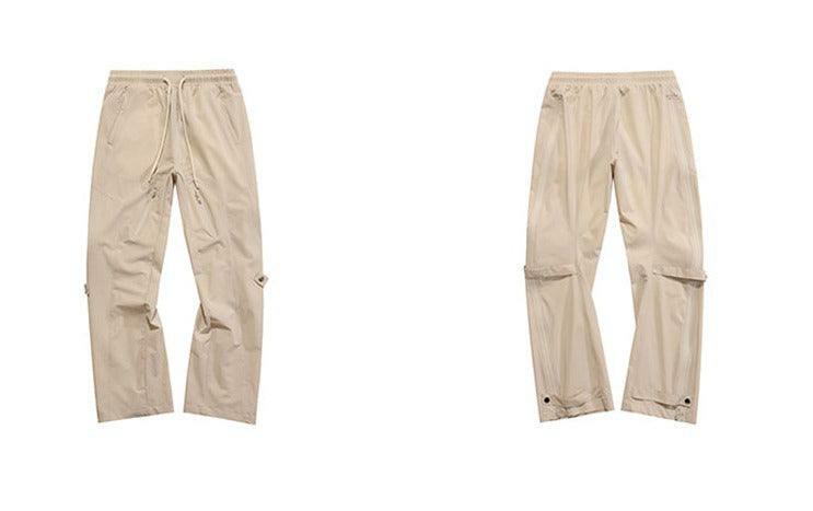 NECOYEP Nylon Cargo Pants - Y2K Summer Grunge, 90s Retro Style, Y2K Club & Party Outfits