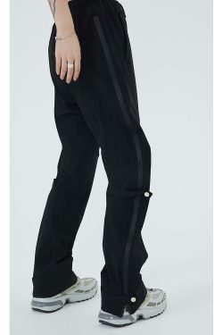 NECOYEP Nylon Cargo Pants - Y2K Summer Grunge, 90s Retro Style, Y2K Club & Party Outfits