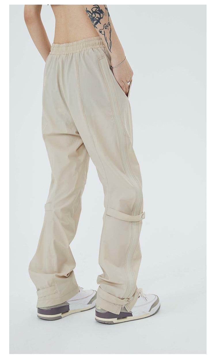 NECOYEP Nylon Cargo Pants - Y2K Summer Grunge, 90s Retro Style, Y2K Club & Party Outfits