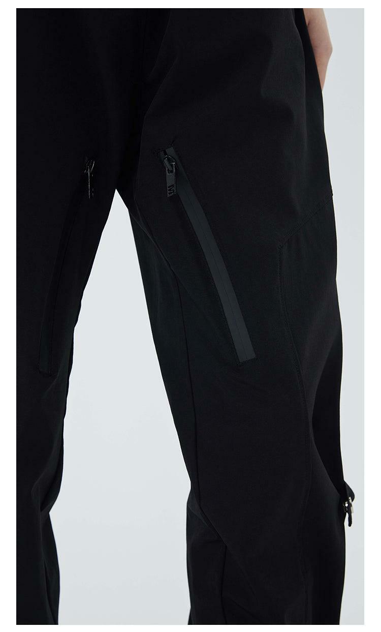 NECOYEP Nylon Cargo Pants - Y2K Summer Grunge, 90s Retro Style, Y2K Club & Party Outfits