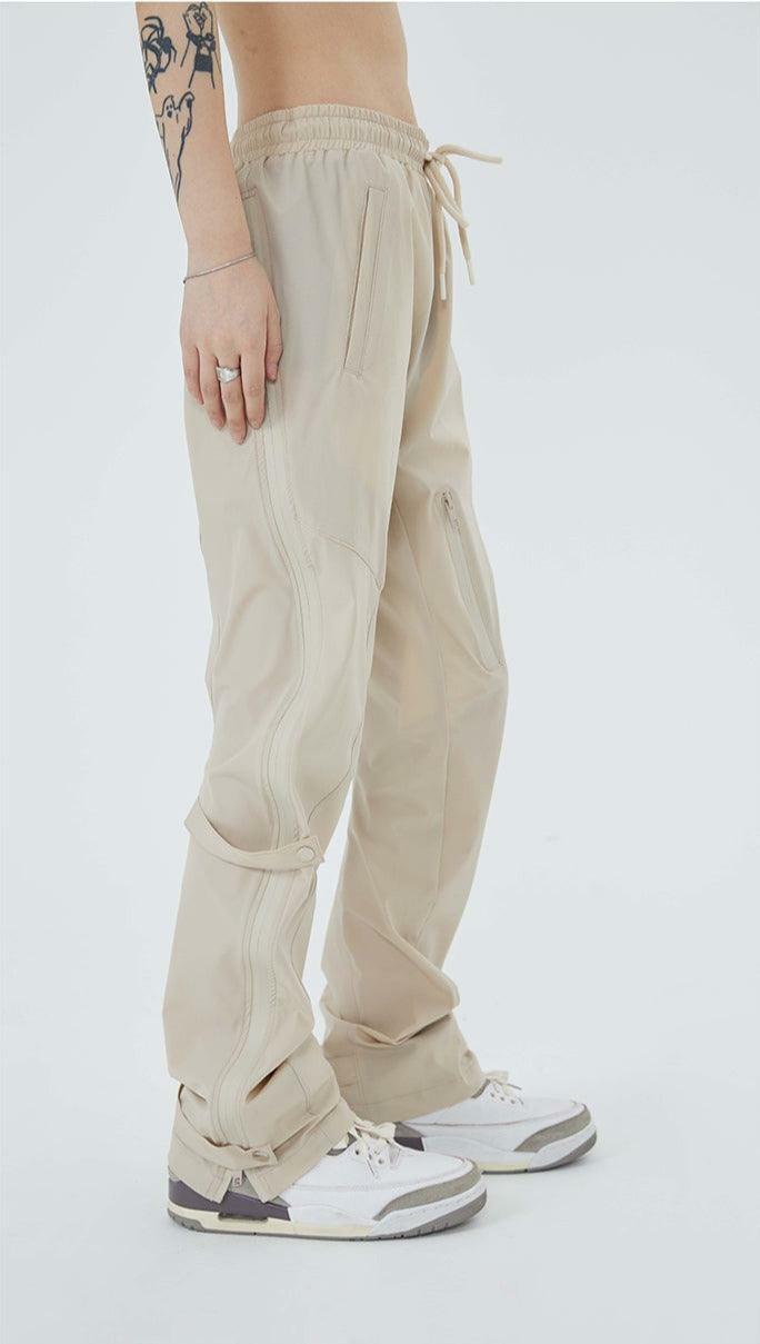NECOYEP Nylon Cargo Pants - Y2K Summer Grunge, 90s Retro Style, Y2K Club & Party Outfits