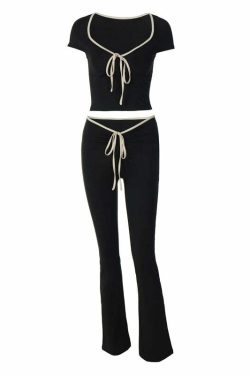 Nelly Two Piece Pant Set - Y2K Summer & 90s Fashion, Grunge, Retro, Pastel Goth Outfits