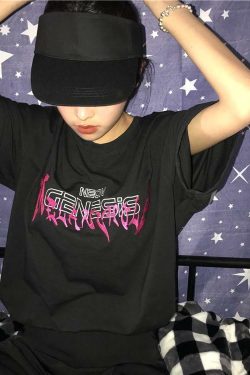 Neon Genesis Shirt - Y2K Summer Grunge, 90s Retro, Pastel Goth, Y2K Club & Party Outfits