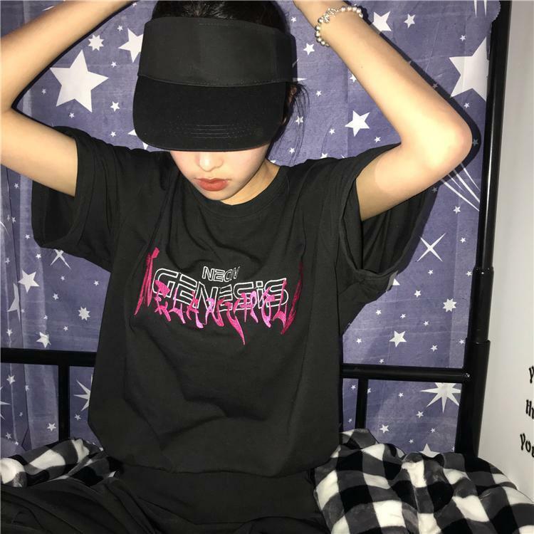 Neon Genesis Shirt - Y2K Summer Grunge, 90s Retro, Pastel Goth, Y2K Club & Party Outfits