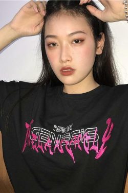Neon Genesis Shirt - Y2K Summer Grunge, 90s Retro, Pastel Goth, Y2K Club & Party Outfits