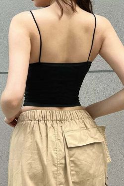 Nesli Strappy Crop Top - Y2K Summer, 90s Fashion, Grunge, Retro, Pastel Goth, Y2K