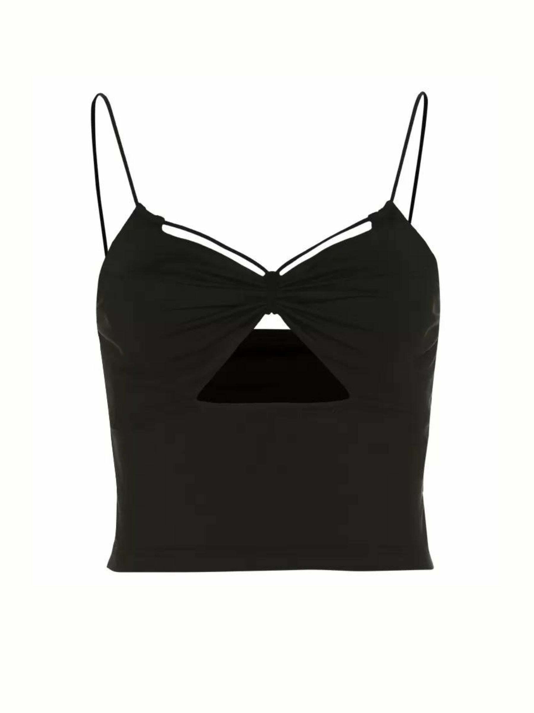Nesli Strappy Crop Top - Y2K Summer, 90s Fashion, Grunge, Retro, Pastel Goth, Y2K