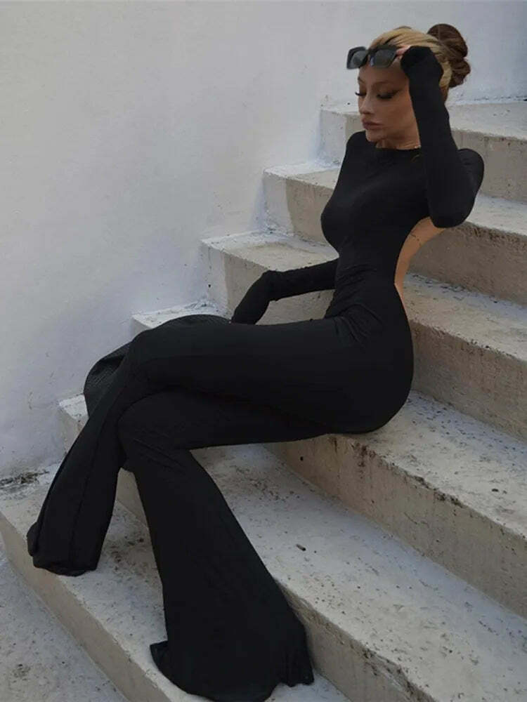 Niana Backless Jumpsuit - Y2K Summer Outfit, 90s Fashion, Grunge, Retro Style, Y2K Party Look