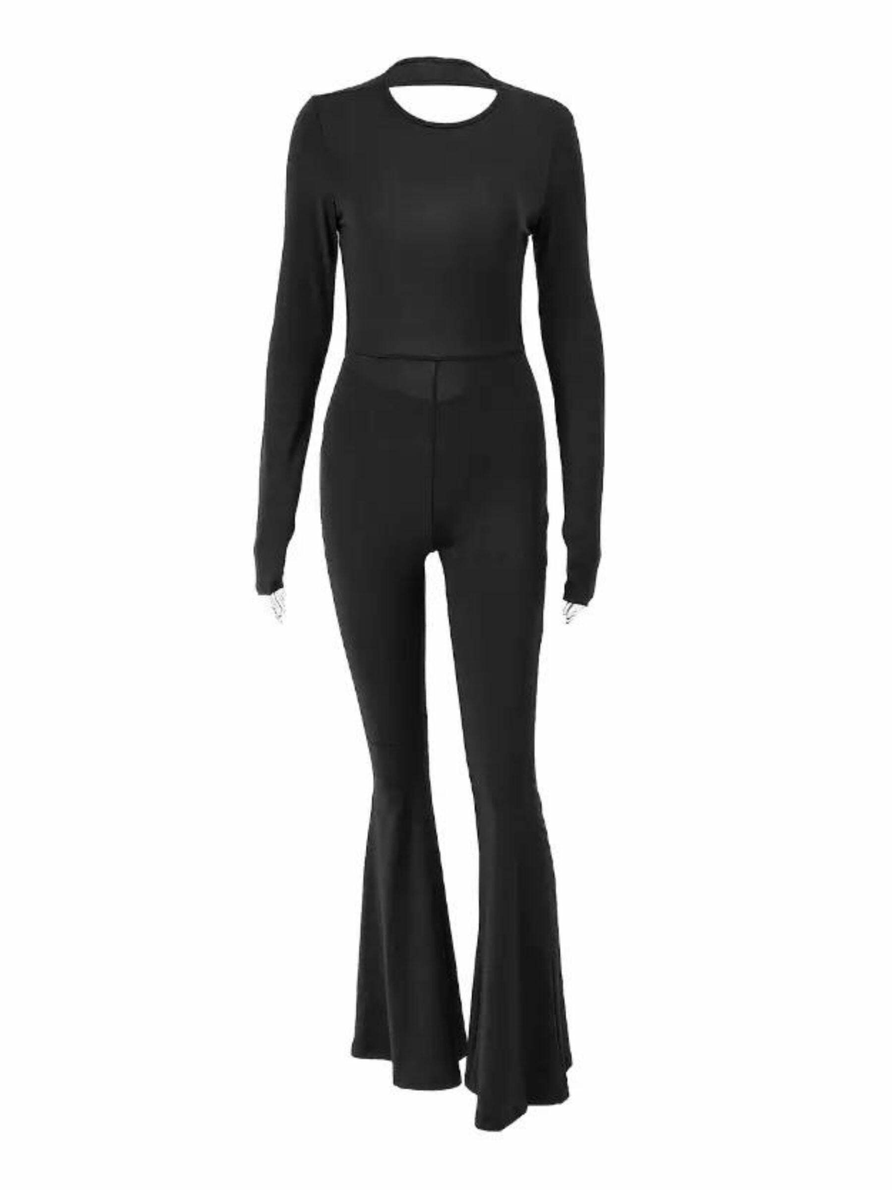 Niana Backless Jumpsuit - Y2K Summer Outfit, 90s Fashion, Grunge, Retro Style, Y2K Party Look