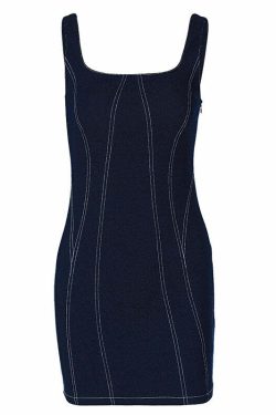 Niana Denim Mini Dress - Y2K Summer Outfit, 90s Fashion, Grunge, Retro Style, Y2K Party Look