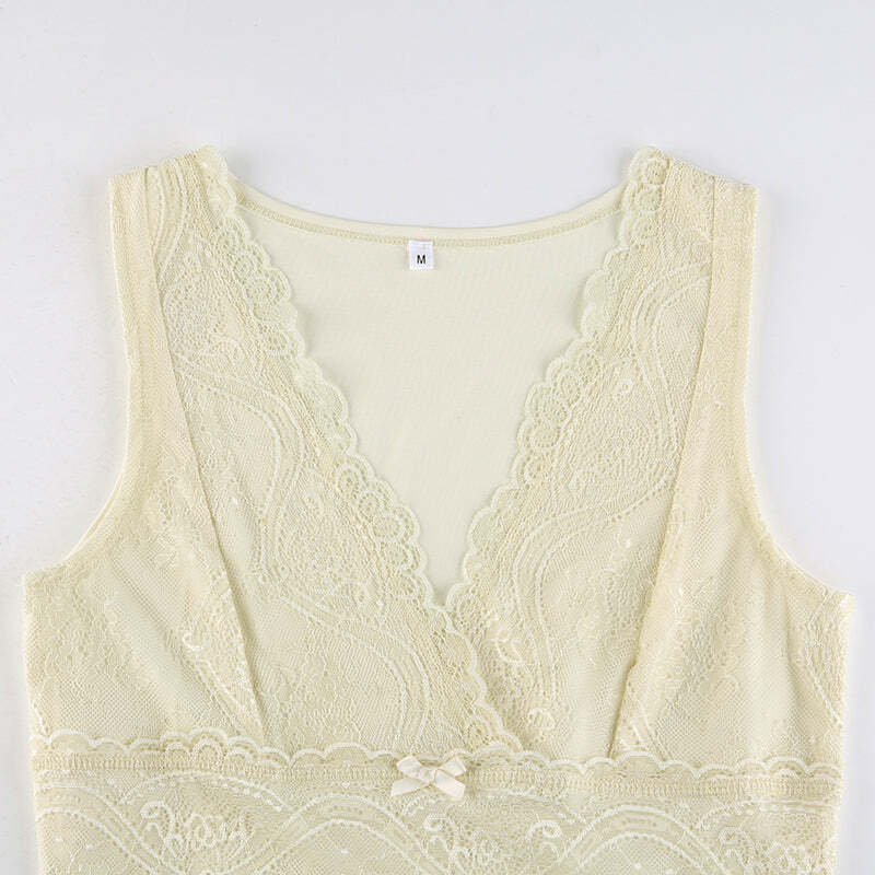 Niki Lace Tank Top - Y2K Summer Grunge, 90s Fashion, Retro Style, Baby Tees, Y2K Club Out
