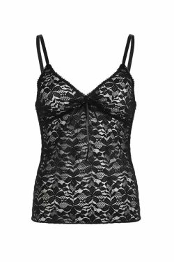 Nimrat Lace Tank Top - Y2K Summer Grunge, 90s Retro, Pastel Goth, Y2K Party & Club Out