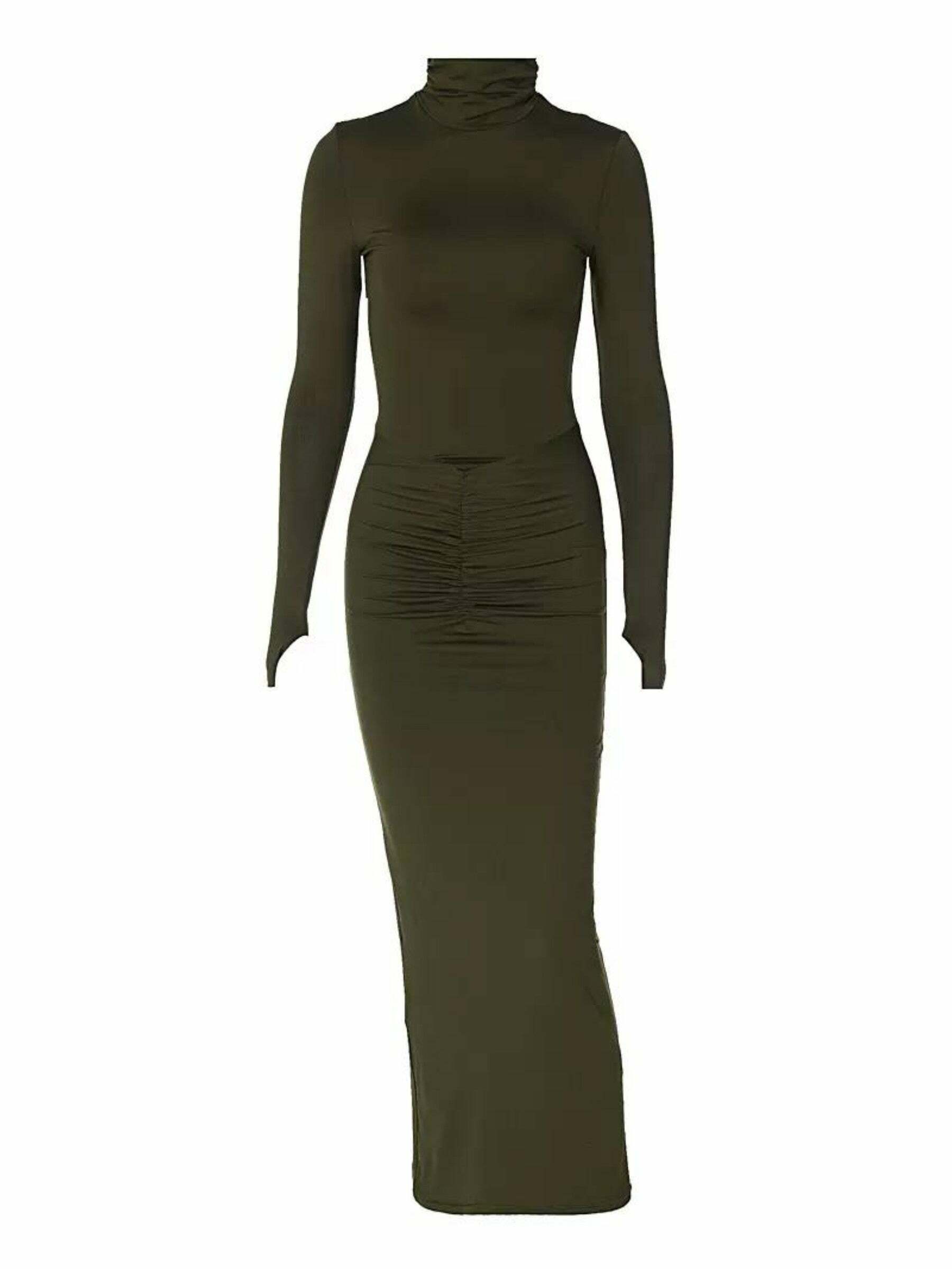 Noor Long Sleeve Maxi Dress - Y2K Summer, 90s Grunge, Retro Style, Y2K Party & Club Outfits
