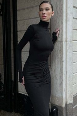 Noor Long Sleeve Maxi Dress - Y2K Summer, 90s Grunge, Retro Style, Y2K Party & Club Outfits