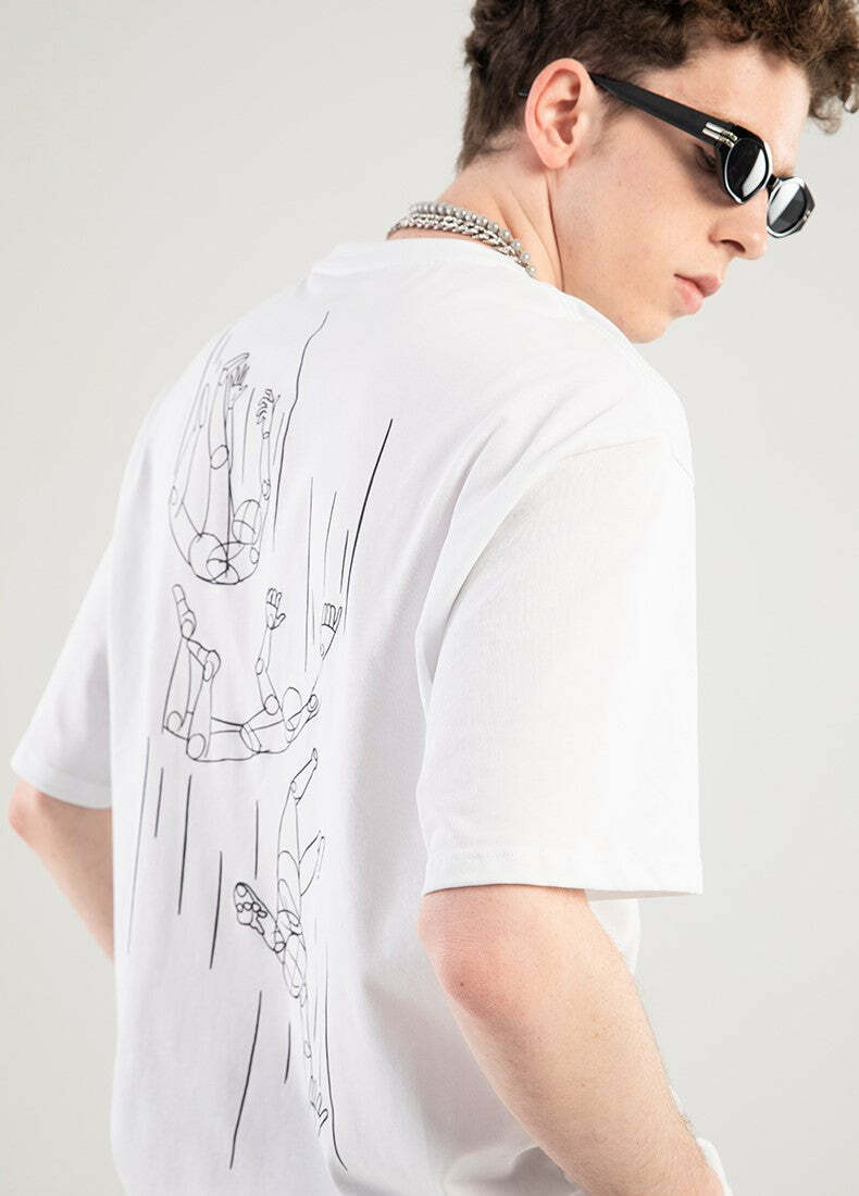 NOSAW 'Free Fall' Tee - Y2K Summer Grunge, 90s Retro, Baby Tees, Y2K Club & Party