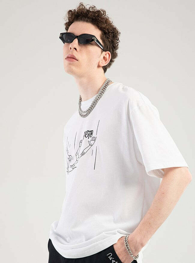 NOSAW 'Free Fall' Tee - Y2K Summer Grunge, 90s Retro, Baby Tees, Y2K Club & Party