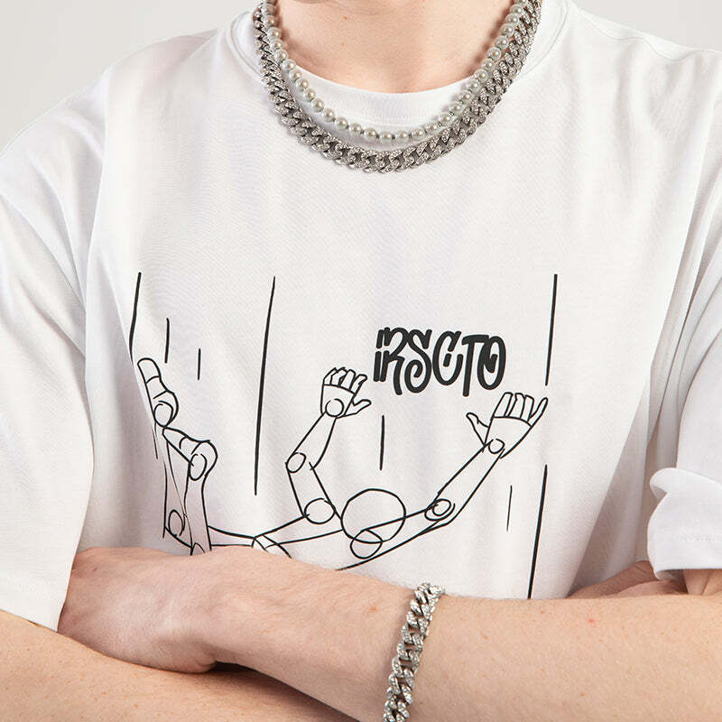 NOSAW 'Free Fall' Tee - Y2K Summer Grunge, 90s Retro, Baby Tees, Y2K Club & Party