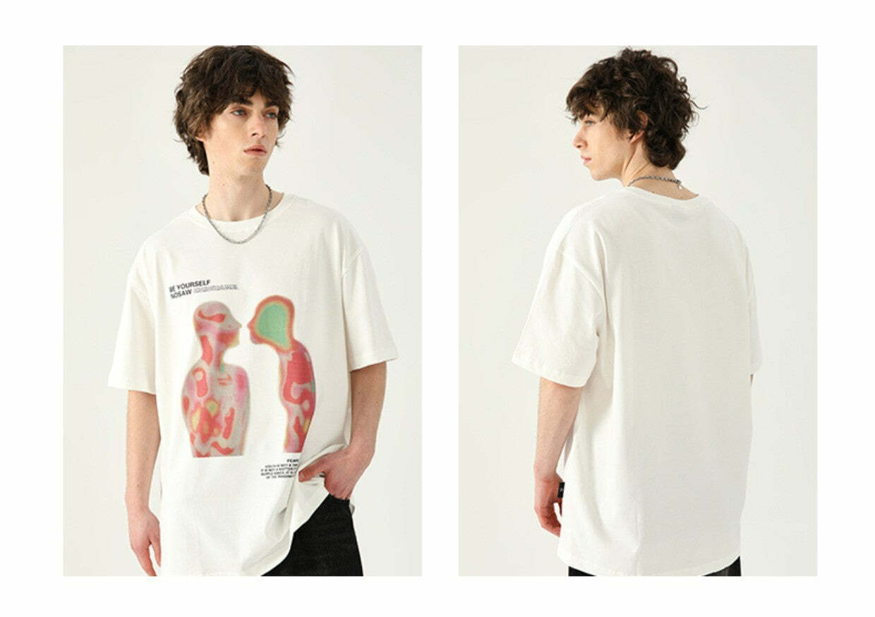NOSAW 'Thermal Touch' Tee - Y2K Summer Grunge, 90s Retro, Pastel Goth, Y2K Club &