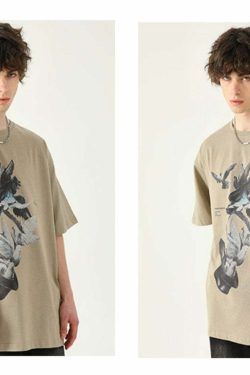 NOSAW Magician Tee - Y2K Summer Grunge, 90s Retro, Pastel Goth, Y2K Club & Party Outfits
