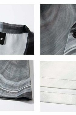 NOSAW Marble Shorts - Y2K Summer Grunge Outfit, 90s Fashion, Retro Style, Y2K Club & Party Look