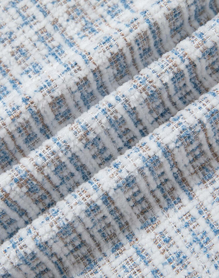 NOSAW Raw Edge Tweed Flannel - Y2K Grunge & 90s Retro Style for Summer Outfits & Party Looks