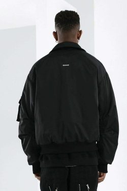 NOSAW Studded Flight Jacket - Y2K Grunge, 90s Retro, Gothic Y2K, Summer Y2K Outfits